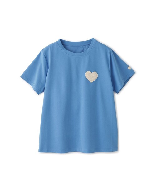 Jayro(ジャイロ)の「ハートマークTシャツ(Tシャツ/カットソー・レディース・ブラック/ホワイト系/ベージュ/ブルー/ピンク系・M)」の8枚目の写真