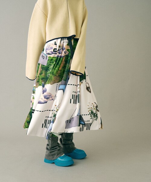 THE GOODLAND MARKET（ザグッドランドマーケット）の「old honey　61℃skirt（スカート・レディース・white/yellow・one）」の7枚目の写真