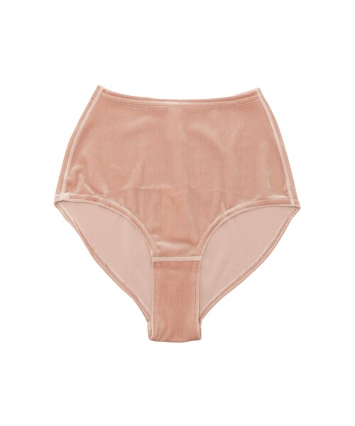 ADAM ET ROPE'（アダムエロペ）の「【SIMONE WILD】VELVET PANTY（ショーツ・レディース・チャコール/ベージュ/ライトグリーン/ピンク・F）」の7枚目の写真