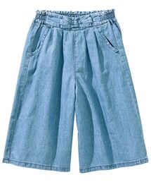 QUNTSTYLE | 綿１００％ライトオンスデニムガウチョパンツ(その他パンツ)
