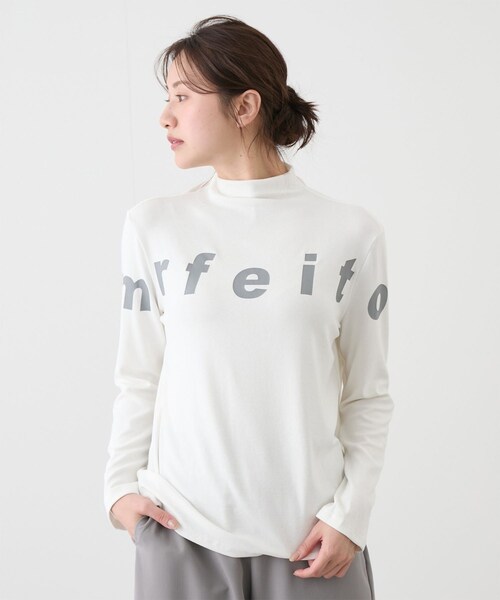 Jayro(ジャイロ)の「ロゴ入りボトルネックプルオーバー(Tシャツ/カットソー・レディース・ブラック/チャコール/グレー/ホワイト系/レッド・F)」の21枚目の写真