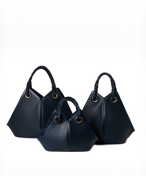 ROPE'（ロペ）の「【teau】navire（ナビーレ）HAND BAG Medium（ハンドバッグ・レディース・オフホワイト/ネイビー・F）」の15枚目の写真