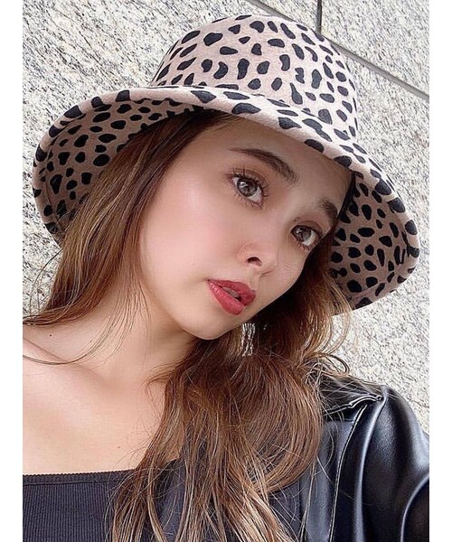 EMODA（エモダ）の「ワイドフェルトハット（ハット・レディース・ライトミックス/ブラック・F）」の2枚目の写真