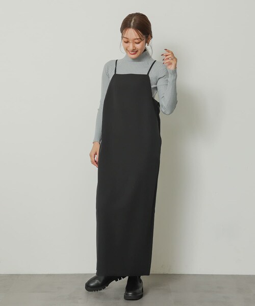 SENSE OF PLACE by URBAN RESEARCH（センスオブプレイスバイアーバンリサーチ）の「ストレートキャミワンピース（ワンピース・レディース・NAVY/BEIGE/BLACK・one）」の10枚目の写真