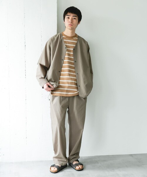 URBAN RESEARCH DOORS（アーバンリサーチドアーズ）の「『別注』Marmot×DOORS　DOTAIR CARDIGAN SHIRTS（ノーカラージャケット・メンズ・INK BLACK/BLUE GRAY/KHAKI・M/L/XL）」の21枚目の写真