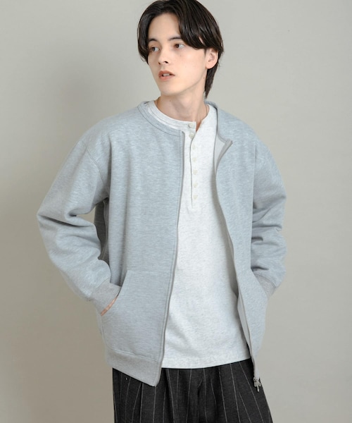 SENSE OF PLACE by URBAN RESEARCH(センスオブプレイスバイアーバンリサーチ)の「ウラキモウクルーネックジップスウェット(スウェット・メンズ・BLACK/GRAY/IVORY・M/L)」の3枚目の写真