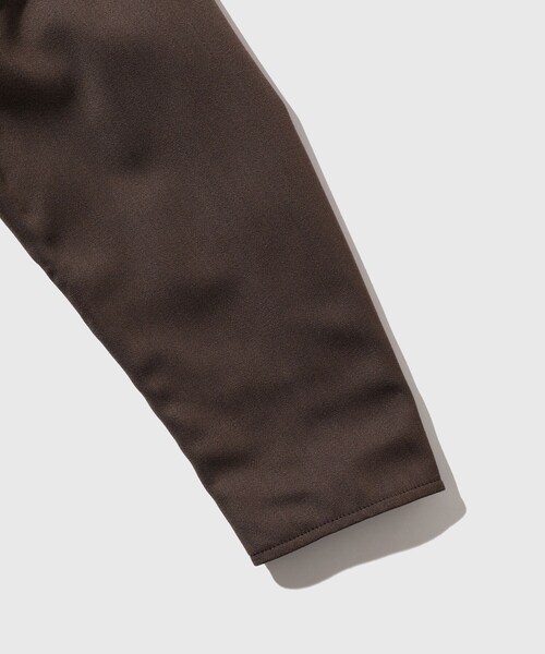 ADAM ET ROPE'（アダムエロペ）の「【AURALEE/オーラリー】REVERSIBLE WOOL TWISTED TWILL / SHEEP LEATHER HALF COAT（ダウンジャケット/コート・メンズ・ダークブラウン・3/4）」の7枚目の写真