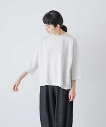 かぐれ | コットンインレー6分袖プルオーバー(Tシャツ/カットソー)
