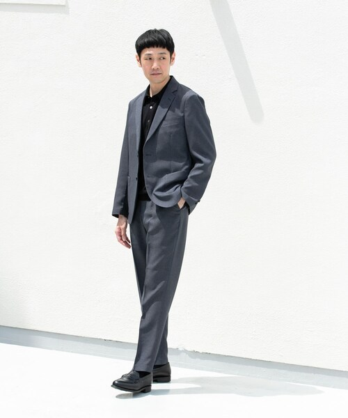 URBAN RESEARCH DOORS(アーバンリサーチドアーズ)の「LIFE STYLE TAILOR リネンライク千鳥柄コンフォータブルジャケット(テーラードジャケット・メンズ・GRAY/BROWN・S/M/L/XL)」の22枚目の写真