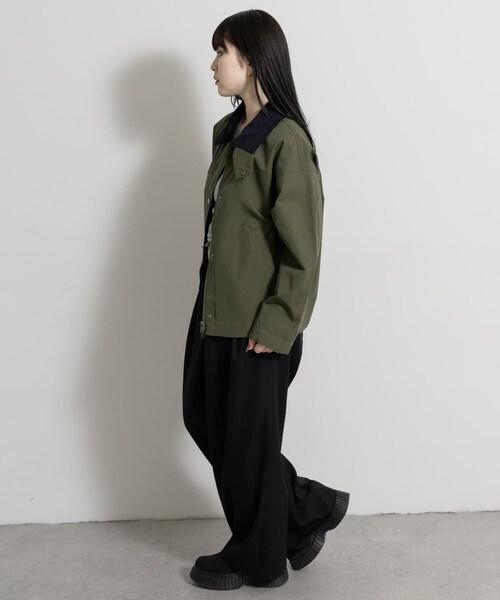 THE GOODLAND MARKET（ザグッドランドマーケット）の「『別注』MIDIUMISOLID×THE GOODLAND MARKET　detroit JK（テーラードジャケット・レディース・beige/khaki/Navy・FREE）」の14枚目の写真