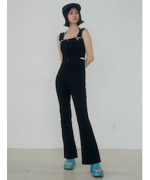 EMODA | デニムフレアサロペット(つなぎ/オールインワン)