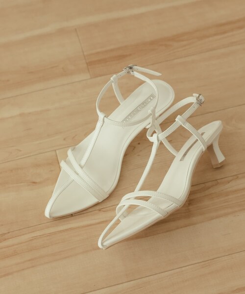 SENSE OF PLACE by URBAN RESEARCH(センスオブプレイスバイアーバンリサーチ)の「ポインテッドナローストラップサンダル(サンダル・レディース・BLACK/WHITE/SILVER・S/M/L)」の17枚目の写真