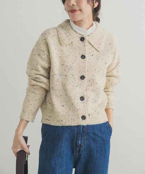 URBAN RESEARCH DOORS（アーバンリサーチドアーズ）の「ネップヤーンカーディガン（カーディガン/ボレロ・レディース・BEIGE/GRAY・Free）」の22枚目の写真