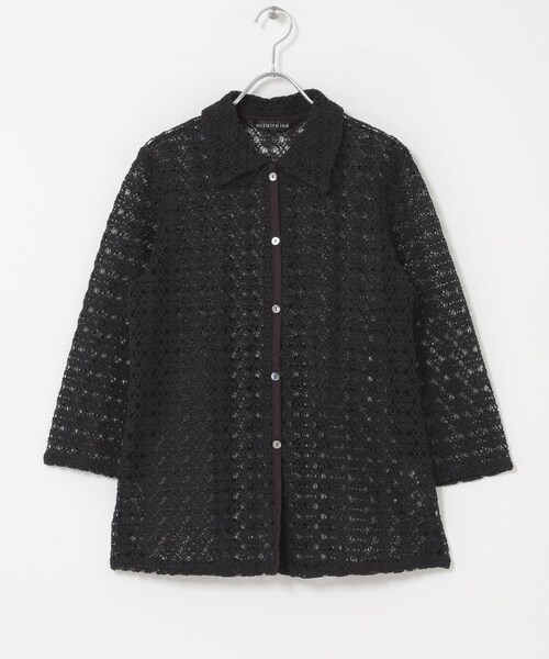 URBAN RESEARCH DOORS(アーバンリサーチドアーズ)の「mizuiro-ind LACE SHIRTS(シャツ/ブラウス・レディース・IVORY/BLACK・One)」の6枚目の写真