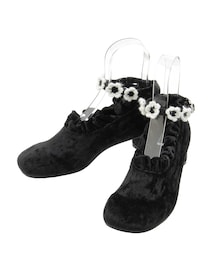 flowerアンクルスラップシューズ