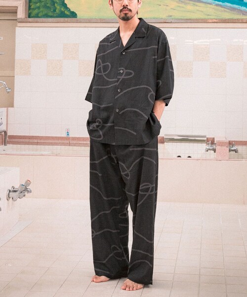 URBAN RESEARCH(アーバンリサーチ)の「SENTO-GRASHI 「ゆ」pants (long)(その他パンツ・メンズ・BLK×CCL/BEG×OFF/BLU×OFF・M/L/L/XL)」の8枚目の写真