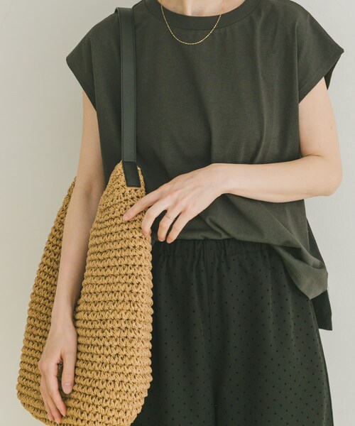 ITEMS URBANRESEARCH(アイテムズ アーバンリサーチ)の「クルーネックノースリTシャツ(Tシャツ/カットソー・レディース・L.GREGE/WHT/CHA/P.BLU・FREE)」の15枚目の写真
