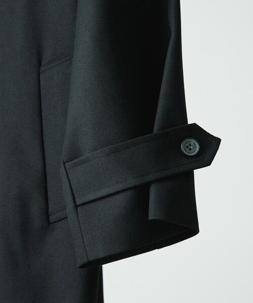 URBAN RESEARCH(アーバンリサーチ)の「POLYPLOID LONG COAT B(ステンカラーコート・メンズ・BLACK・3/4)」の5枚目の写真