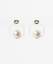 SENSE OF PLACE by URBAN RESEARCH | カラーヘキサゴンパールピアスA(ピアス(両耳用))
