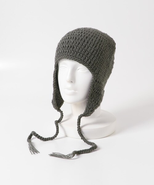 SENSE OF PLACE by URBAN RESEARCH（センスオブプレイスバイアーバンリサーチ）の「イヤーフラップニットキャップ（ニットキャップ/ビーニー・メンズ・IVORY/BLACK/GRAY・one）」の13枚目の写真