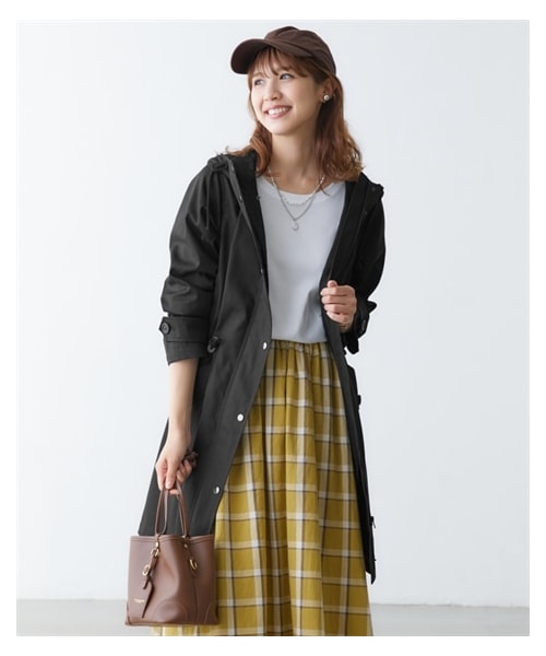 nissen（ニッセン）の「大きいサイズ裏ボアライナー付モッズコート