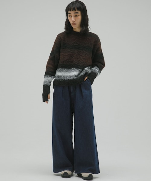 EKAL(エカル)の「バギータックデニム(デニムパンツ・レディース・O.W/USED・one/S/M)」の5枚目の写真