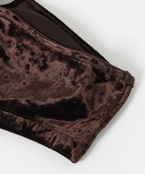 KBF（ケイビーエフ）の「ベロアブラトップ（ブラジャー・レディース・D.BROWN/CHAMPAGNE/FOG BLUE・one）」の8枚目の写真