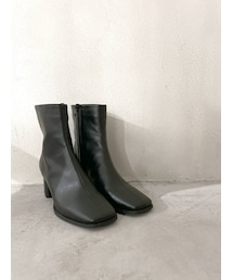 Ungrid | スクエアトゥヒールブーツ(ブーツ)