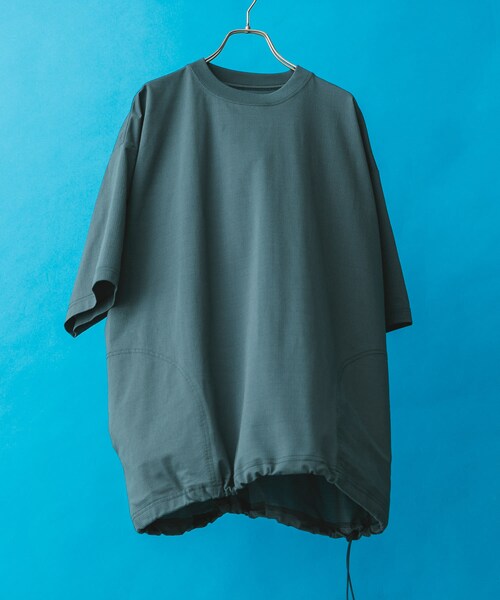 URBAN RESEARCH DOORS（アーバンリサーチドアーズ）の「『XLサイズ/WEB限定』『吸水速乾/接触冷感/イージーケア』クイックドライワッフルメッシュS/ST（Tシャツ/カットソー・メンズ・BLUE GREEN/L.GRAY/BLACK・M/L/XL）」の4枚目の写真