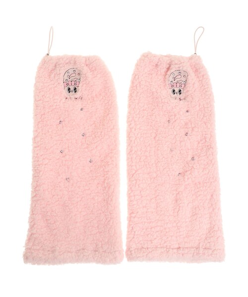 GYDA(ジェイダ)の「【Esther Bunny×GYDA】BIG ボアレッグウォーマー(ソックス/靴下・レディース・オフホワイト/ピンク・F)」の6枚目の写真