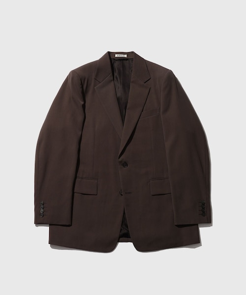 ADAM ET ROPE'(アダムエロペ)の「【AURALEE/オーラリー】LIGHT WOOL MAX GABARDINE JACKET(テーラードジャケット・メンズ・ブラック/ダークブラウン・3/4/5)」の4枚目の写真