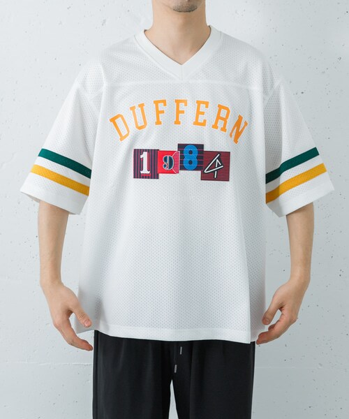 URBAN RESEARCH（アーバンリサーチ）の「The DUFFER N NEPHEWS　MESH FOOTBALL T-SHIRTS（Tシャツ/カットソー・メンズ・WHITE/BLACK・M）」の5枚目の写真