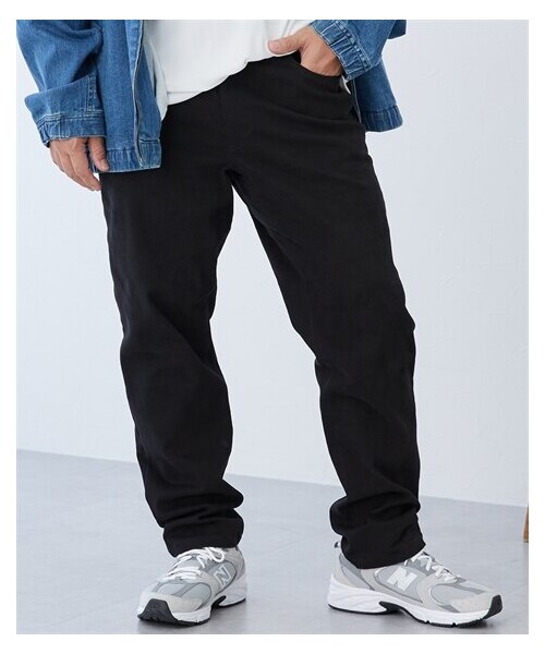 nissen（ニッセン）の「レギュラーストレート　ストレッチチノパンツ（股ずれ軽減布付き）【大きいサイズ】【生地改良】（パンツ・メンズ・ブラック/カーキ・3L/4L/5L/6L/8L/10L）」の4枚目の写真