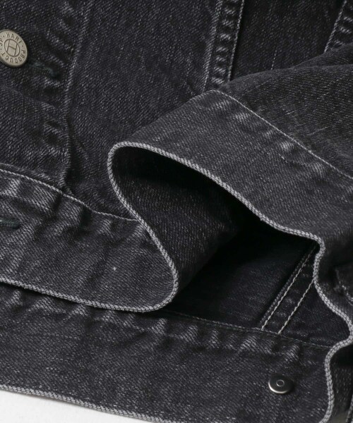 かぐれ(カグレ)の「HARi WIDE SLEEVE DENIM JACKET(デニムジャケット・レディース・BLACK/USED・2)」の7枚目の写真