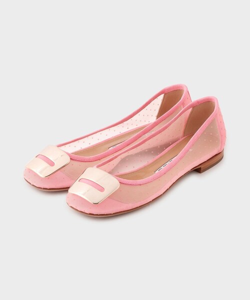 ROPE'（ロペ）の「【PELLICO（ペリーコ）】MESH FLAT SHOES｜パンプス（パンプス・レディース・ホワイト/ピンク・36/37）」の4枚目の写真