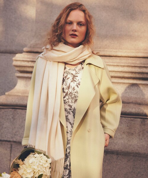 ROPE'（ロペ）の「シアープリントボリュームスリーブワンピース（ワンピース・レディース・ブラック/グリーン/ブルー・36/38）」の15枚目の写真