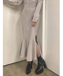 EATME | クロスケーブルニットスカート（セットアップ可能）(スカート)