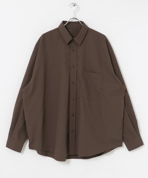 URBAN RESEARCH（アーバンリサーチ）の「dDdDdDd　TECH DRY POLY LONG-SLEEVE SHIRTS（シャツ/ブラウス・メンズ・NAVY/BLACK/CHARCOAL/BROWN・S/M/L/XL/XXL）」の3枚目の写真