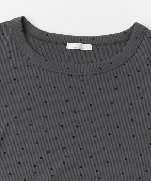 ITEMS URBANRESEARCH（アイテムズ アーバンリサーチ）の「5ブソデリブTシャツ（Tシャツ/カットソー・レディース・WHT/CHA/BLK・FREE）」の12枚目の写真