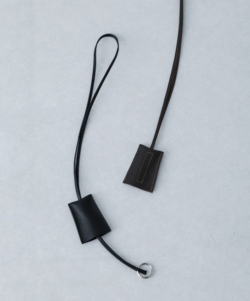かぐれ(カグレ)の「『別注』ATELIER 4.5×かぐれ LEATHER KEY CLOCHETTE(ネックレス・レディース・BLACK/TABACCO・Free)」の8枚目の写真