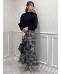 dazzlin | ハイウエストチェックマーメイドスカート(スカート)