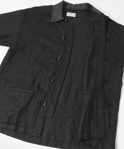 URBAN RESEARCH(アーバンリサーチ)の「HERILL Linen Duffel Jacket(ブルゾン・メンズ・Black/Natural・2/3)」の5枚目の写真