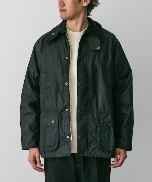URBAN RESEARCH DOORS(アーバンリサーチドアーズ)の「BEDALE WAX JACKET(テーラードジャケット・メンズ・SAGE/BLACK・36/38/40)」の1枚目の写真
