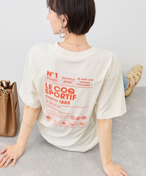 ROPE' PICNIC(ロペピクニック)の「【le coq sportif/ルコックスポルティフ】バックプリント半袖Tシャツ(Tシャツ/カットソー・レディース・ブラック/ホワイト/イエロー・M)」の16枚目の写真
