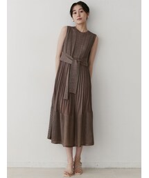 LAGUNAMOON | ストライプメッシュニットワンピース(ワンピース)