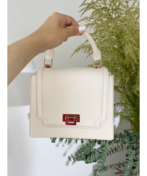 MERCURYDUO(マーキュリーデュオ)の「アコーディオンスクエアBAG(ハンドバッグ・レディース・アイボリー/ブラック/ベビーピンク/ブルー/ラベンダー/イエロー・F)」の6枚目の写真