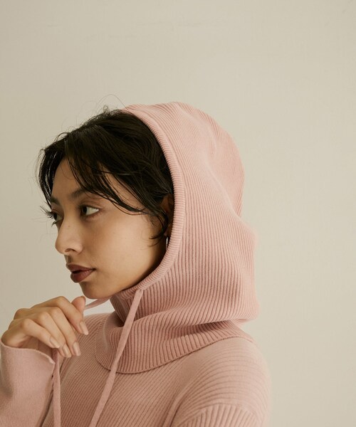 ADAM ET ROPE'（アダムエロペ）の「【極上の肌ざわり】バラクラバ-CreamyCotton /クリーミーコットン-（ストール/ショール・レディース・ブラック系/ホワイト系/モスグリーン/ピンク系・F）」の14枚目の写真