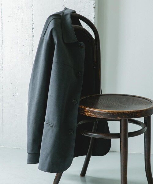 URBAN RESEARCH DOORS(アーバンリサーチドアーズ)の「フェイクスエード カーコートジャケット(テーラードジャケット・メンズ・BROWN/CHARCOAL・M/L)」の6枚目の写真