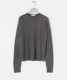 ATON　CIRCULER RIB CREW LAYERED