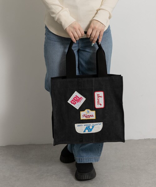 THE GOODLAND MARKET（ザグッドランドマーケット）の「77circa　make antique patch denim bag（トートバッグ・レディース・blue/black・One）」の5枚目の写真